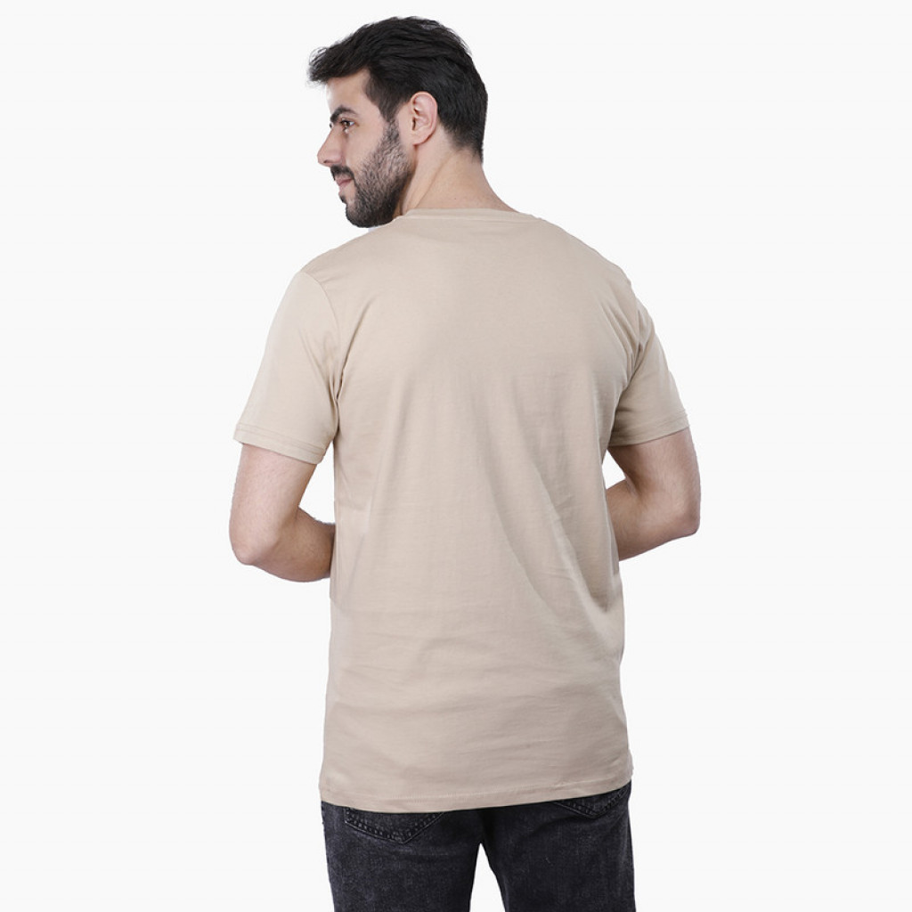 Coup - Plain T-Shirt With Round Neck And Short Sleeves BLACK