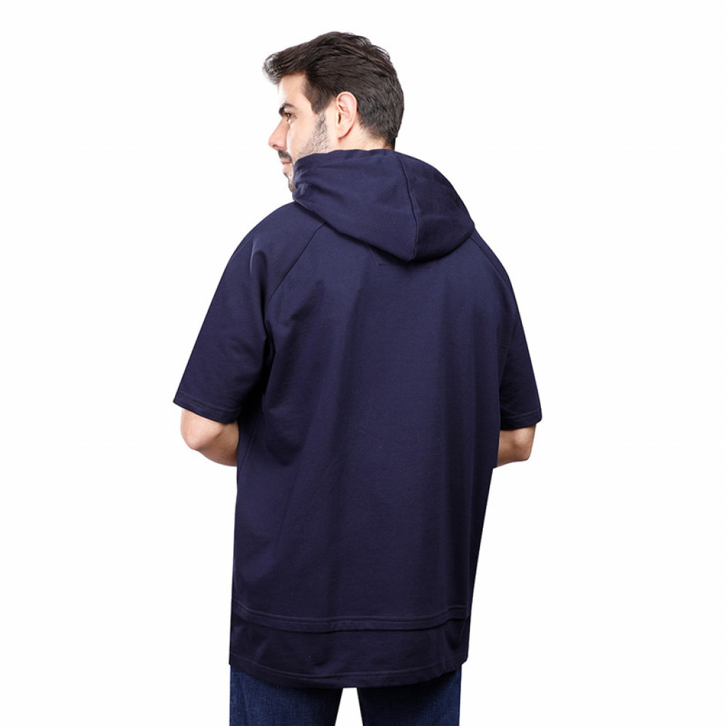 Coup - Plain T-Shirt With Round Neck And Short Sleeves NAVY
