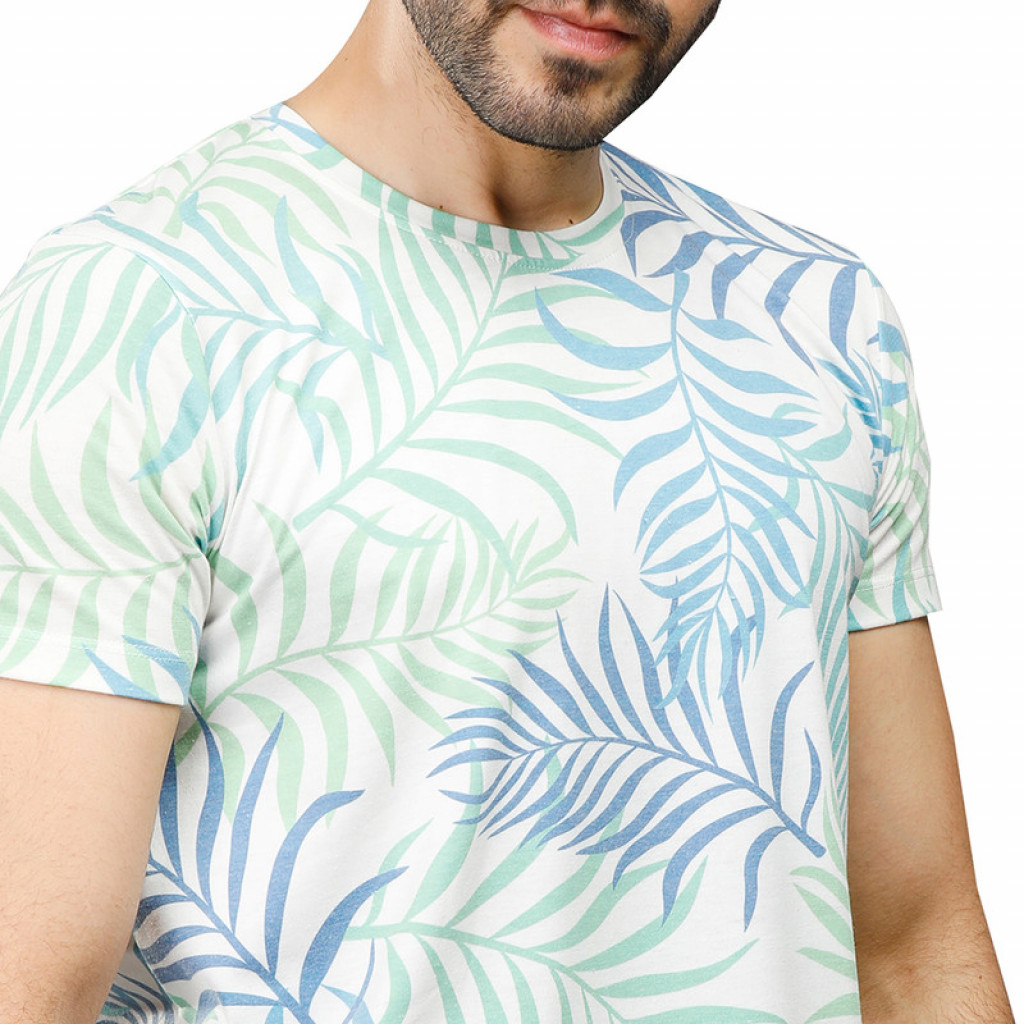 Coup - Floral  T-shirt GREEN